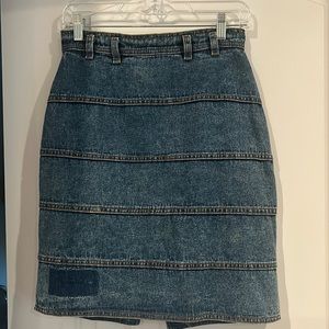 Vintage Midi Denim Skirt